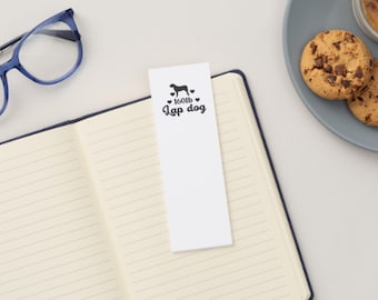 160 Pound Lap Dog Printable Bookmarks, 3 On The Page, Instant PDF Download