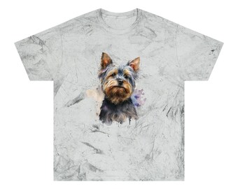 Watercolor Yorkshire Terrier 1 Unisex Color Blast T-Shirt
