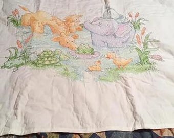 Jungle Pond Baby Quilt