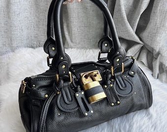Vintage Y2k Early 2000s Chloe Paddington Satchel Leather Shoulder
