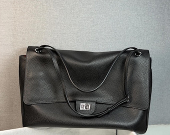 Sacs bandoulière souples en cuir, cabas en cuir de vachette véritable, sacs à main souples en cuir