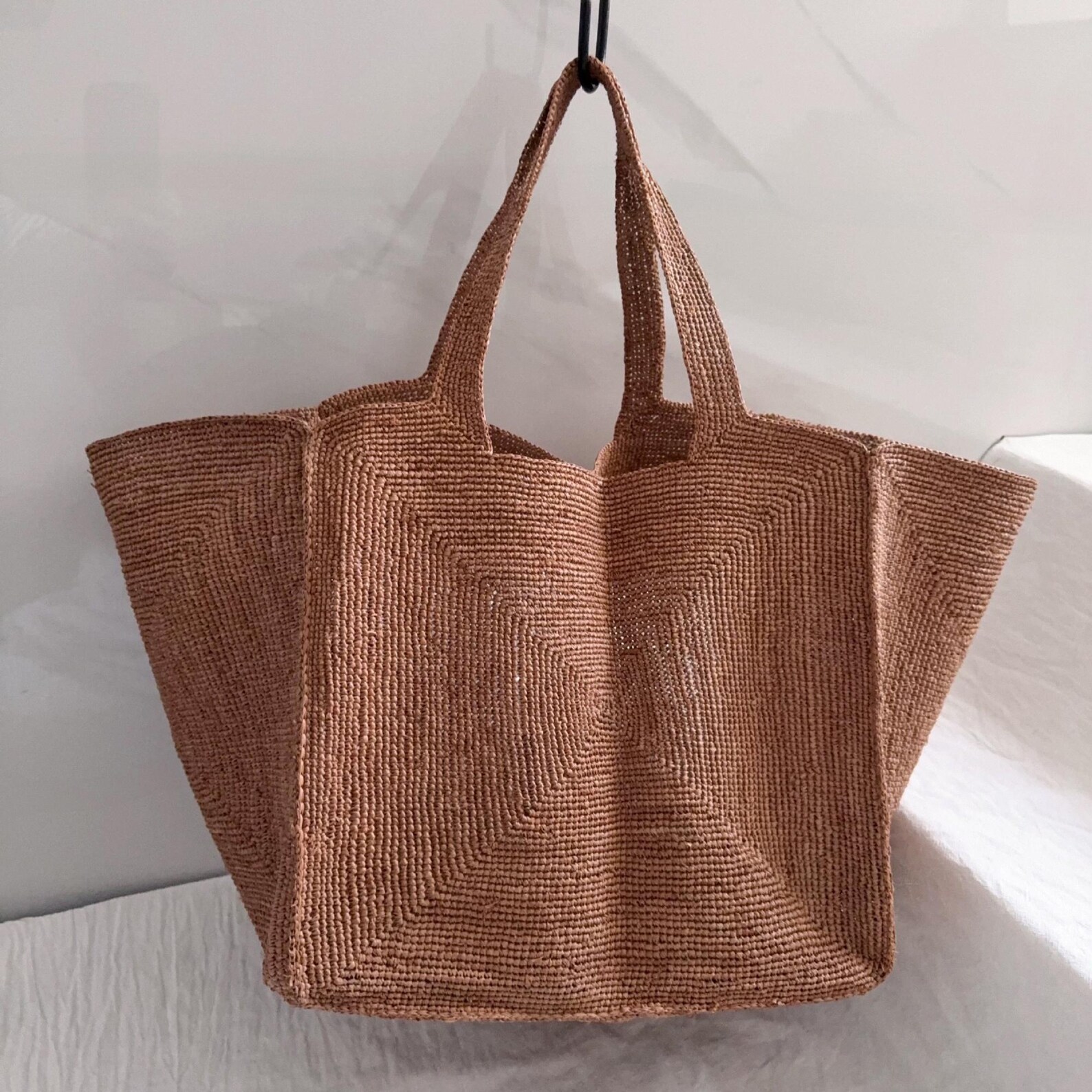 Raffia Tote Bag, Large Raffia Woven Shoulder Bags, Summer Straw Bag - Etsy