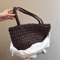 Summer Shoulder Bag, Woven Tote Bag with a Raffia-like Finish, Lightweight Tote Bag, Beach Vacation Bag product logo