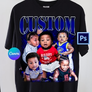 Bootleg Rap Tee Template Canva | Bootleg Tshirt Template Canva | Bootleg Shirt Template Psd | Custom Bootleg Rap Tee Template