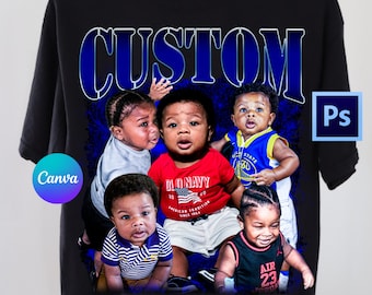 Bootleg Rap Tee Template Canva | Bootleg Tshirt Template Canva | Bootleg Shirt Template Psd | Custom Bootleg Rap Tee Template