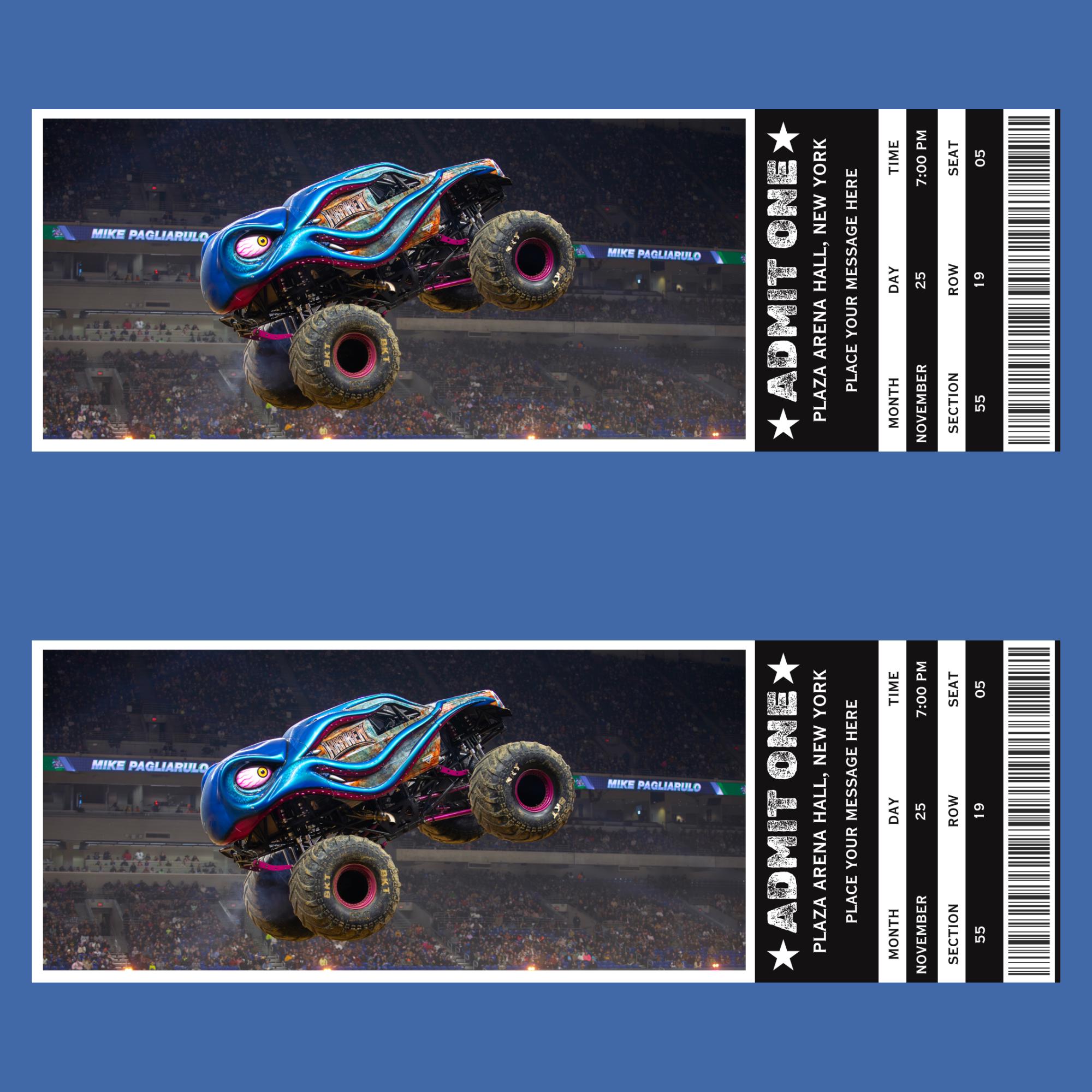 Monster Truck Show Ticket Template Printable Monster Truck Ticket monster-truck-show-ticket-template-printable-monster-truck-ticket