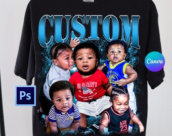 Bootleg Shirt Template Canva | Canva Editable T- Shirt Template | Bootleg Rap Tee Template | Canva Template T- shirt | Editable With Canva