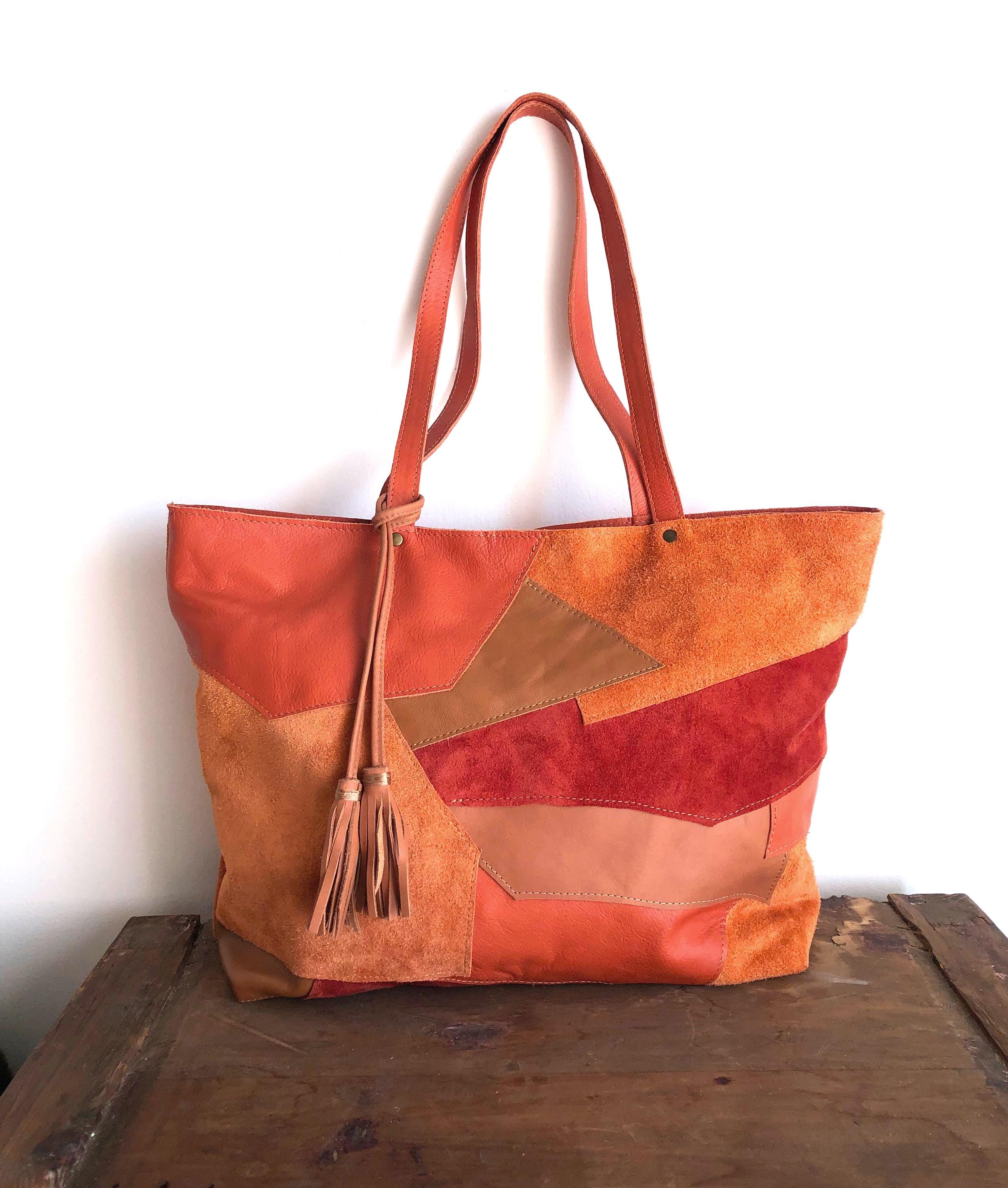 トートバッグ brown calf leather shopping bag with minimalist design and Premium Original Leather Tote Bag $39.99 – BOSTON CREATIVE