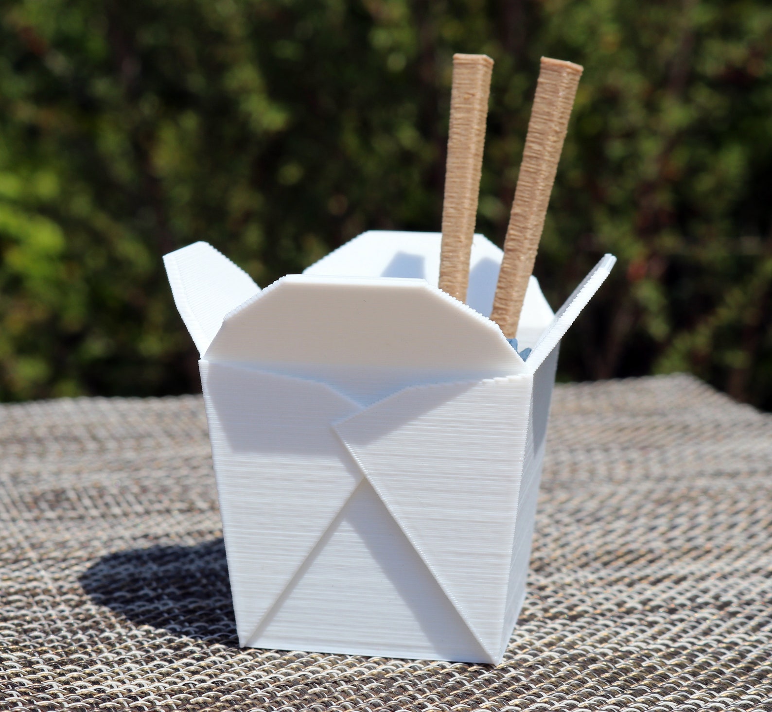 Chinese Takeout Box Planter With Chopsticks Choose Your Size Etsy