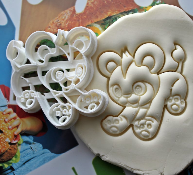 Pokemon Litleo Cookie Cutter Made From Biodegradable Material Brand New Party Favor Kids Birthday Baby Shower Cake Topper Kids