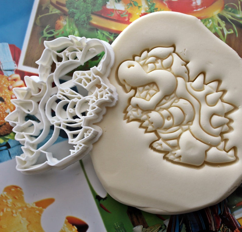 Super Mario Bowser Cookie Cutter / Made From Biodegradable Etsy