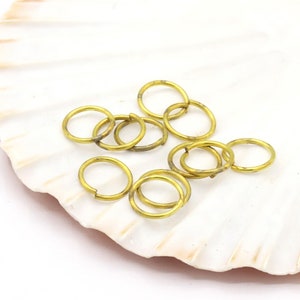 1.2x12mm Raw Brass Jump Rings, Raw Brass Jump Rings, Jewelry Making - RAW140