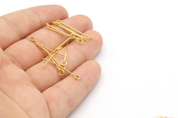 Spilla Con Testa Placcata In Oro Lucido 24 K Da 25 Mm, Ciondoli - Foto 2