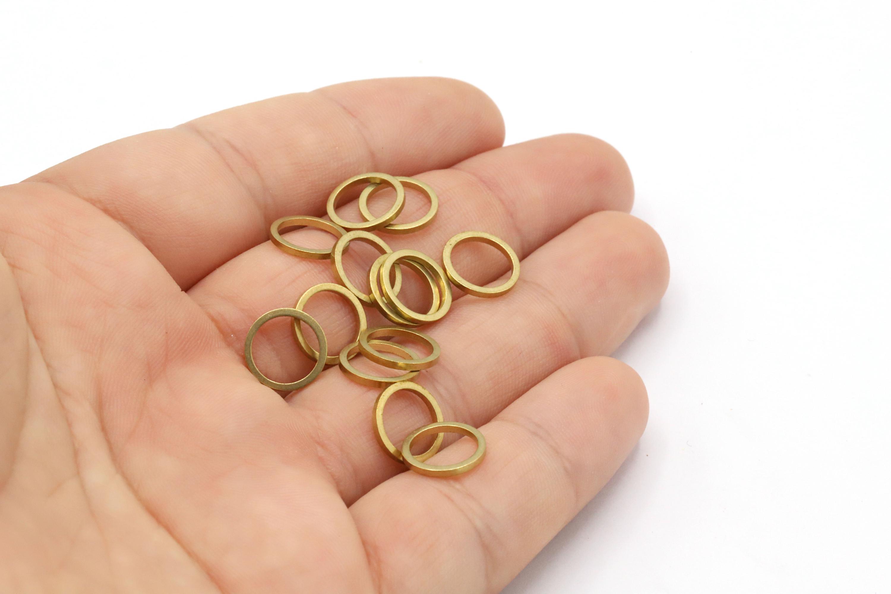 Anello Di Montaggio E Tessitura Rondlavorato 40 Mm In Ottone Grezzo P 91736 - Foto 2