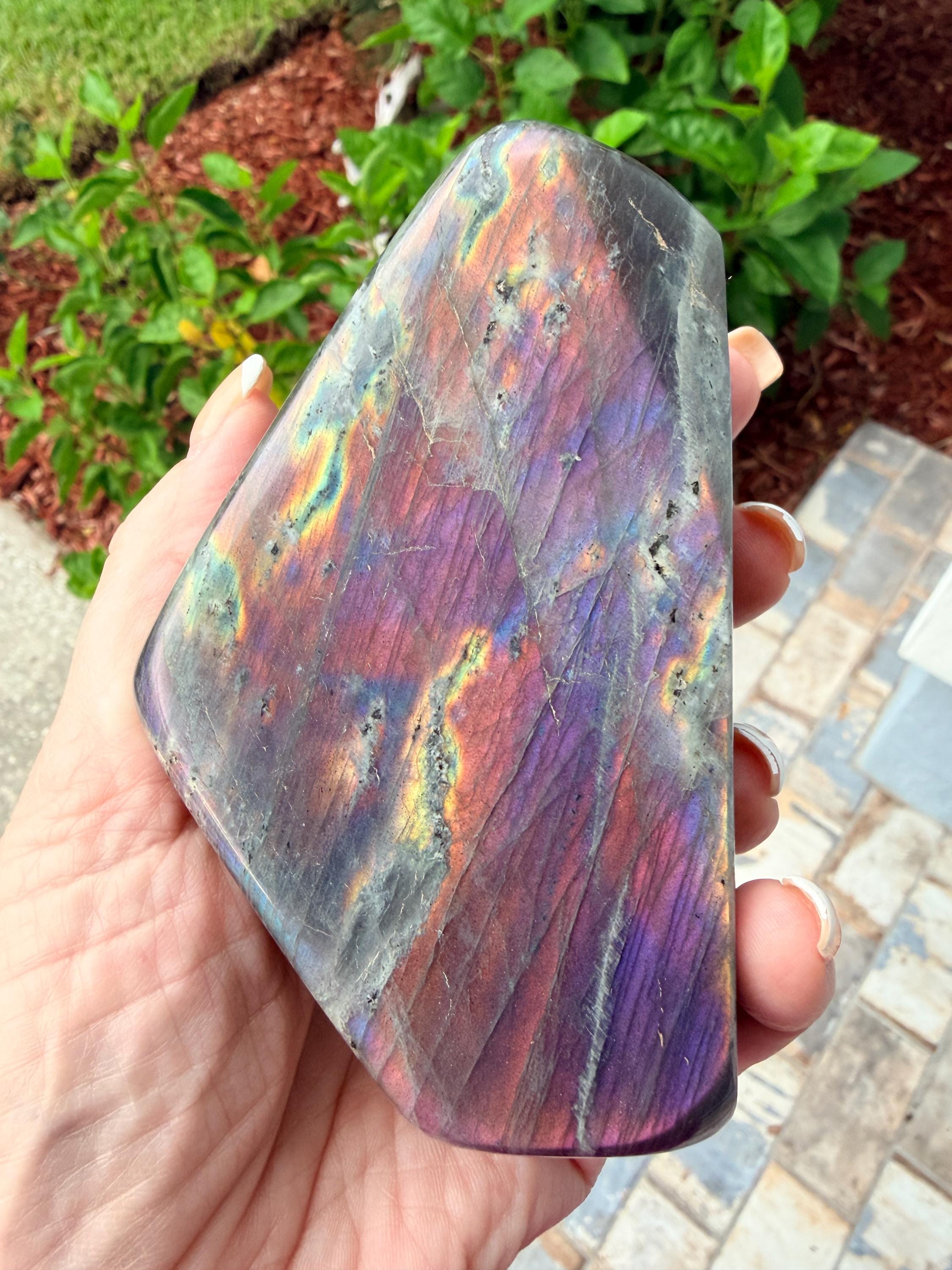 Labradorite With Pink Flash - Etsy