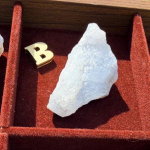 New | Blue Lace Agate Druzy Specimen, Raw Blue Chalcedony Crystal, Natural Sparkling Geode Slice bild 10