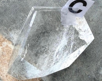 Artículo nuevo / Cristal de cuarzo transparente de forma libre, punta de cuarzo natural, espécimen de cuarzo pulido, piedra de apoyo para la sanación, cristal de transparencia y claridad.