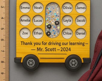 Magnete personalizzato per scuolabus: regalo di ringraziamento per gli insegnanti