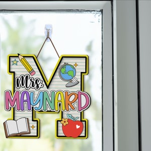 Personalized Teacher Door Sign: 3D Wooden Classroom Decor - Etsy