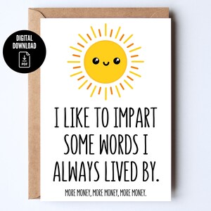 Grappige, sarcastische, digitale promotiekaart voor collega's met zonnemotief *Digital Card*