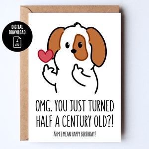 Biglietto d'auguri digitale divertente, sarcastico per colleghi/colleghi (colleghi/colleghi) motivo cuore di cane/cuore di cane *Cartolina digitale*