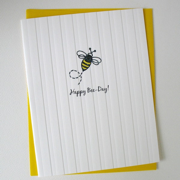 Happy Bee-Day - Blank Inside