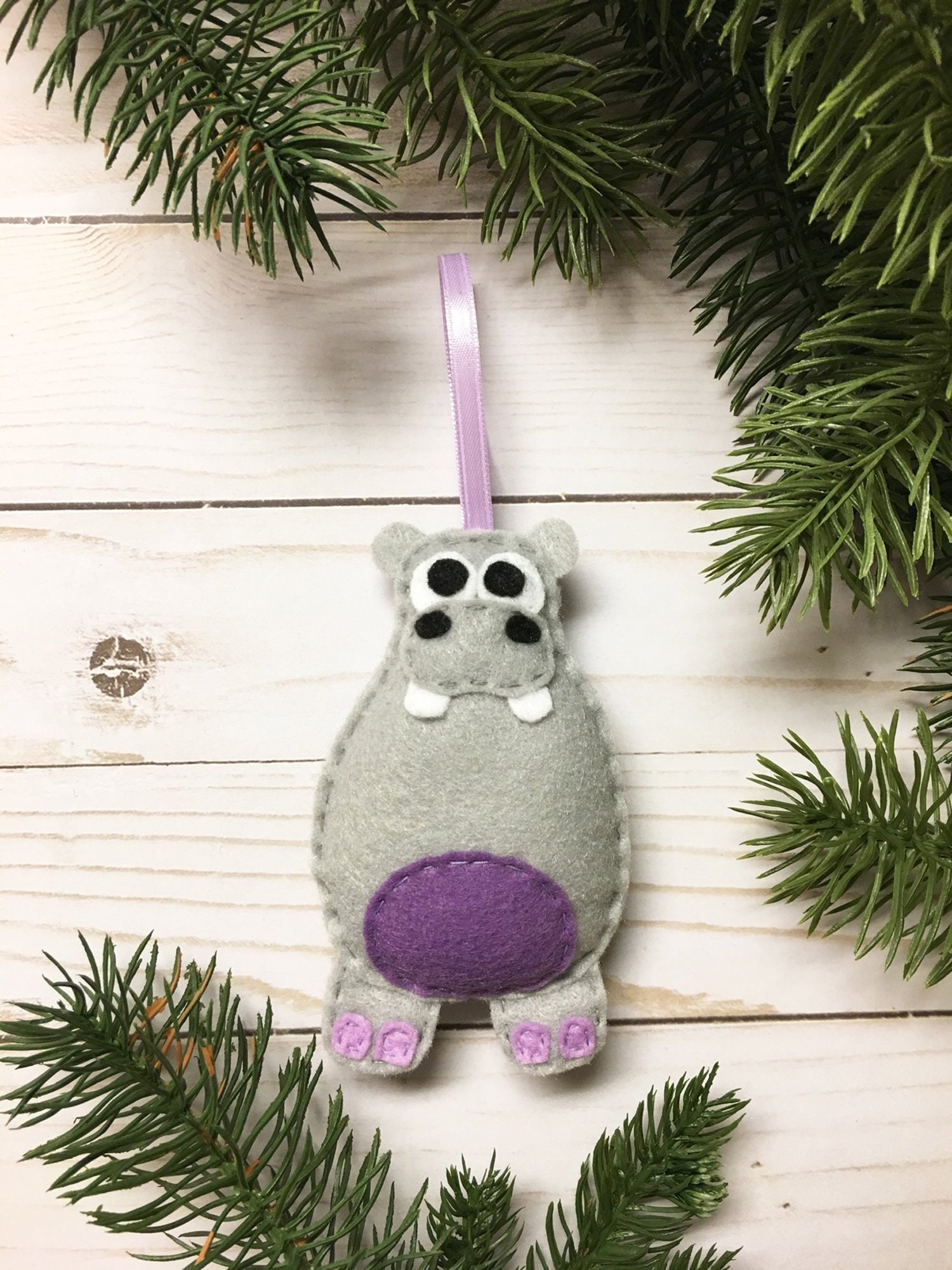 Hippo Ornament Christmas Harriet The