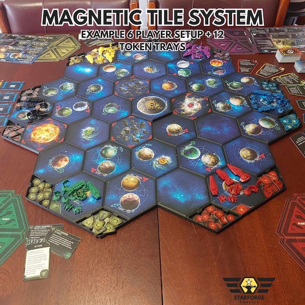 Twilight Imperium 4 MAGNETIC Tile System - [For 4th Edition, PoK & Thunders Edge]