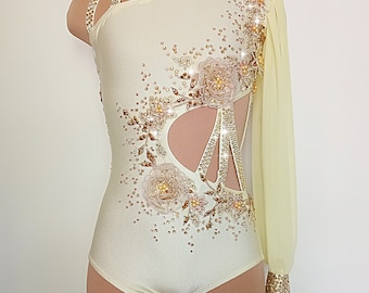 Competition solo lyrical dance costume contemporary leotard