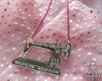 antique sewing machine necklace