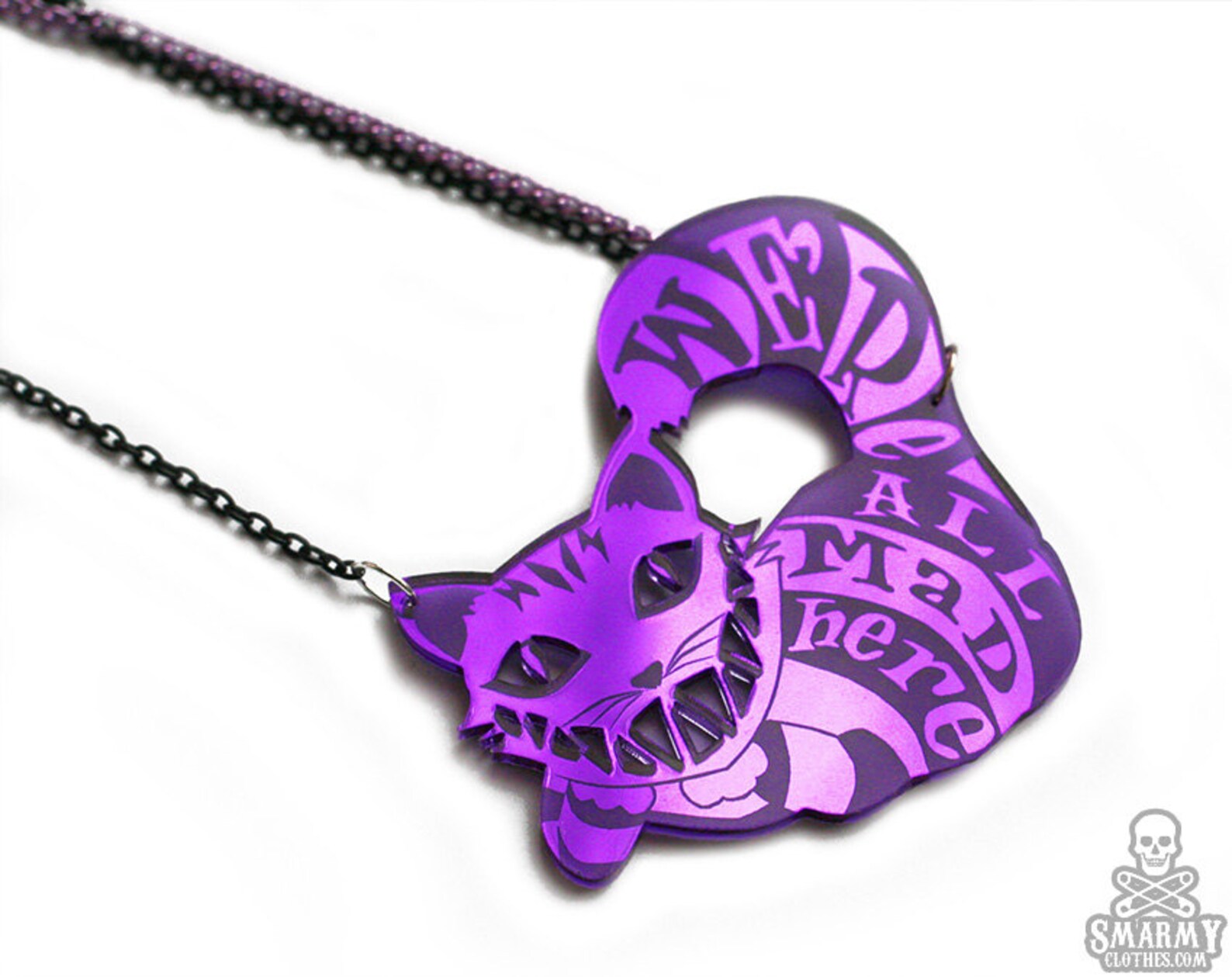 Cheshire Cat Necklace Alice in Wonderland Etsy