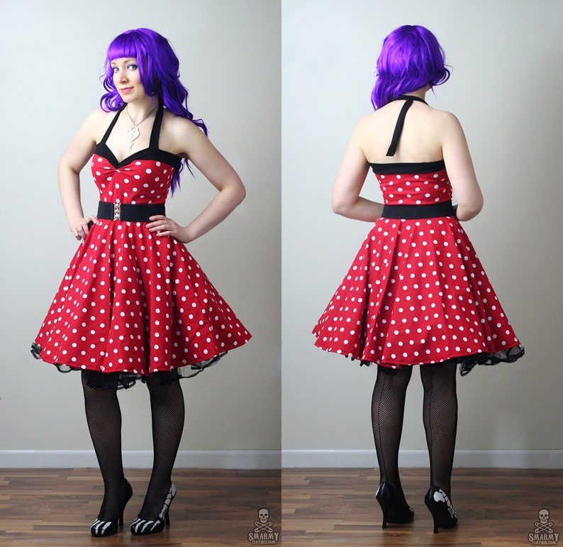 Rockabilly Retro Swing Dress Printable PDF Pattern image 3