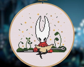Hollow Knight : Silksong - Hornet Cross Stitch Pattern - Video Game Embroidery (Digital PDF)