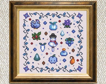 Stardew Valley Winter - クロスステッチパターン - デジタルPDF即時ダウンロード