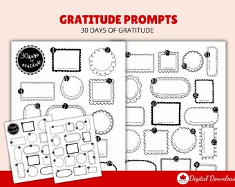 Gratitude Prompts | 30 Days of Thanksgiving Conversation Starters (PDF)