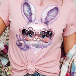 Paashaas aquarel PNG sublimatie ontwerp flirt tshirt ontwerp voor mokken ontwerp DIY paassublimatie decoraties Vrolijk pasen