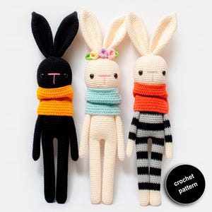 Crochet pattern for a bunny, stuffed animal, crochet doll, baby gift, digital crochet pattern