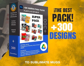 Pack de + 300 Diseños de envoltura para Tazas,  taza 11 oz, taza de sublimación PNG, tazas divertidas, taza de café, regalos divertidos