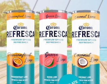 Corona Refresca 20 oz Tumbler Wrap, Straight Tumbler Wrap, High Quality PNG Digital Download