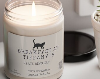 BREAKFAST AT TIFFANY'S Candle | Gift | Movie Candle | Book inspired Candle | Literary Candle | Bookish Gift | Movie Gift