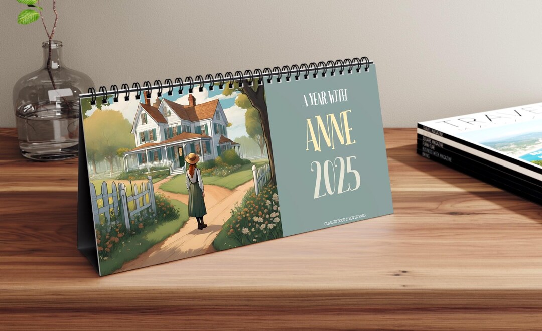ANNE of GREEN GABLES 2025 Calendar Literary Quotes Desk Calendar