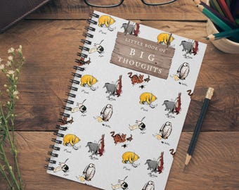 Winnie the Pooh Journal - Pooh Bear & Friends Spiral Notebook - Literary Gift for Journaling, Planning Notes - Funny Bear Stationery Gift
