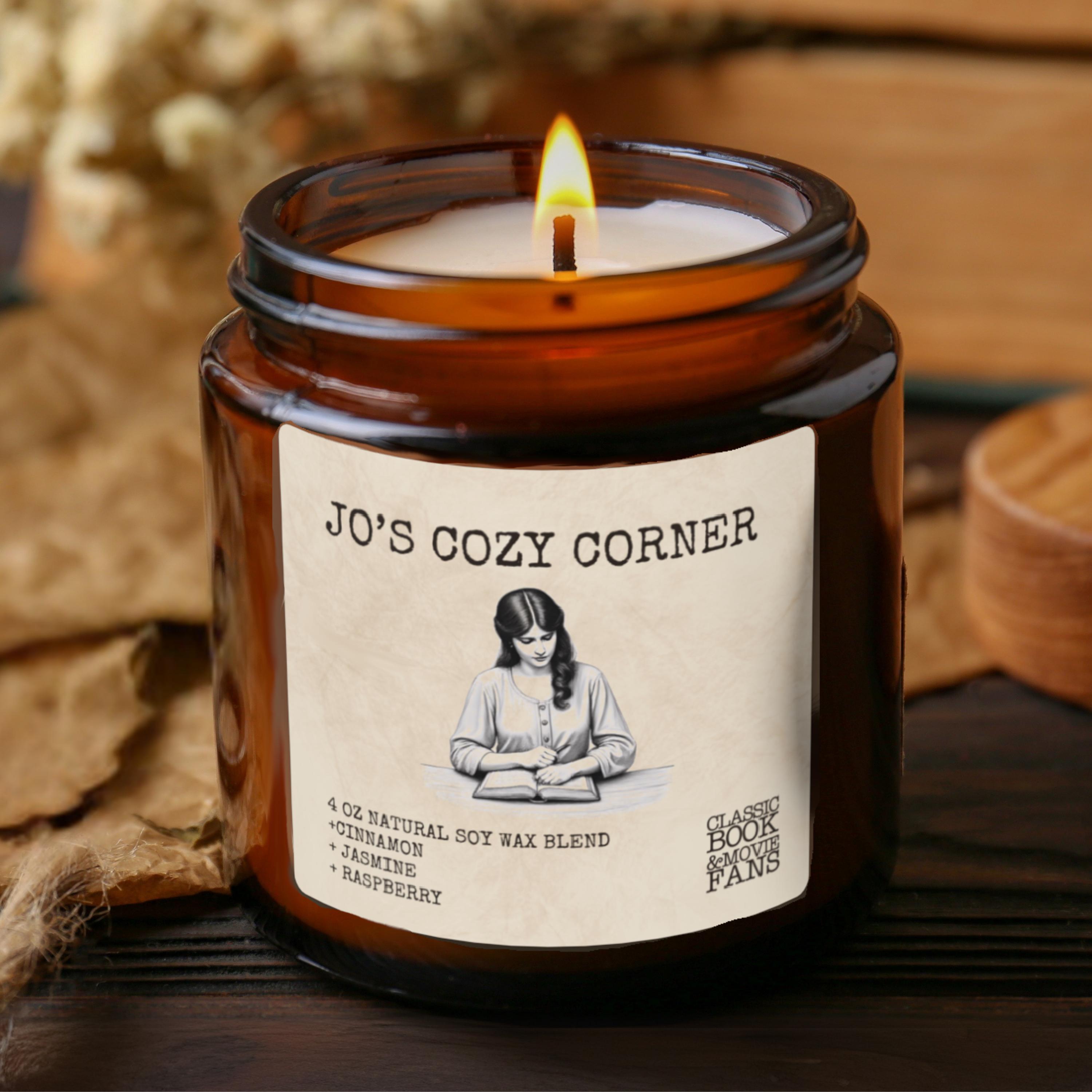 Little Women Candle 4oz - Bookish Present - Jo's cozy corner - Book inspired Light - Literary Atmosphere - Reader Gift - Louisa May Alcott