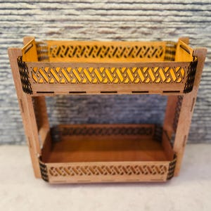 Decorative Lasercut Trays with risers