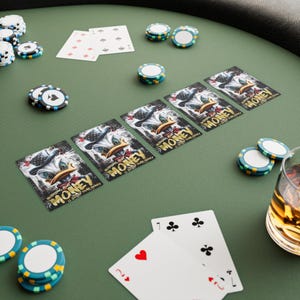 Pokerkaarten, Vaderdagcadeau, Donald Duck Money, Poker Night Game, Unieke speelkaarten, Papacadeaus, Pokerkaartontwerp, uniek ontwerp,