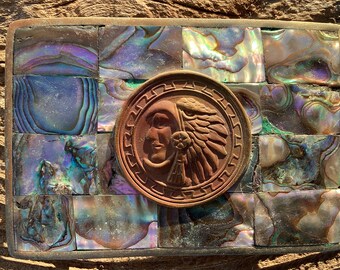 Vintage Aztec Mayan Inca Figural Belt Buckle Belt Buckle Native Art Aztec Aztecan Mayan South America  main image 2