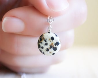 Dalmatian Stone Necklace for Joy and Adventure