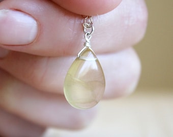 Yellow Fluorite Necklace for Mental Health and Quick Thinking