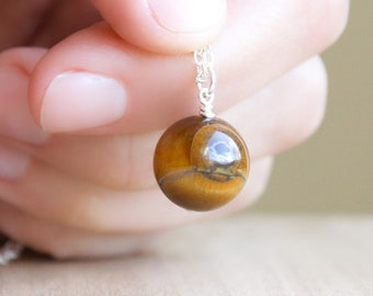 Tiger Eye Necklace for Grounding and High Vibrational Energy