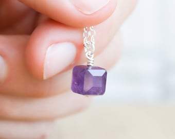 Natural Amethyst Necklace for Protection and Cleansing